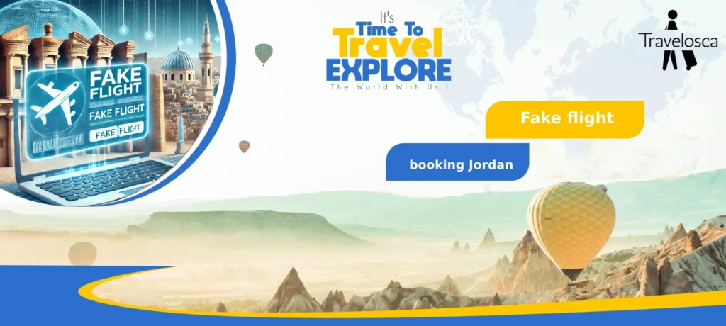 Fake flight booking Jordan